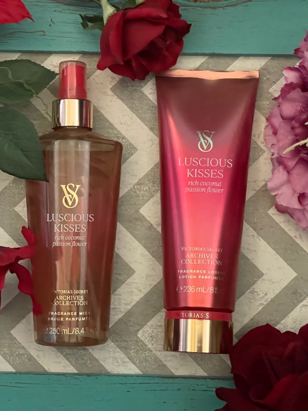 Victoria’s Secret, Luscious Kisses Fragrance Mist and Lotion Set